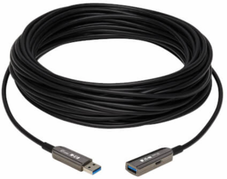 Fiber Active Optical Cable (AOC), USB 3.2 Gen 1, CL3-Rated, A M/F, Black, 30 m (98 ft.)
