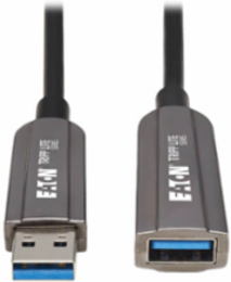 Fiber Active Optical Cable (AOC), USB 3.2 Gen 1, CL3-Rated, A M/F, Black, 30 m (98 ft.)