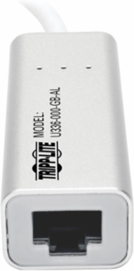 USB 3.0 Gigabit Ethernet Adapter, 1.2 ft, Aluminum, Plug and Play