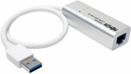 USB 3.0 Gigabit Ethernet Adapter, 1.2 ft, Aluminum, Plug and Play