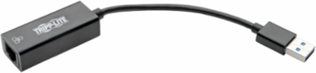 USB 3.0 to Gigabit Ethernet Adapter - 10/100/1000 Mbps, Black, 7.5 Inch