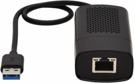 Network Adapter, USB to RJ45, 2.5 Gbps Ethernet, USB 3.1 Gen 1, Black