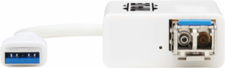 USB 3.0 Multimode Fiber Optic Transceiver Adapter, 1 Gbps, 550m, LC