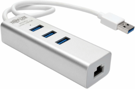 USB 3.0 Gigabit Ethernet Adapter with 3 Ports, 1Gbps Network Speed
