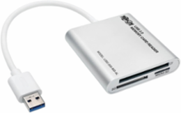 USB 3.0 Multi-Drive Memory Card Reader/Writer, Aluminum Case, 6 Inch Cable