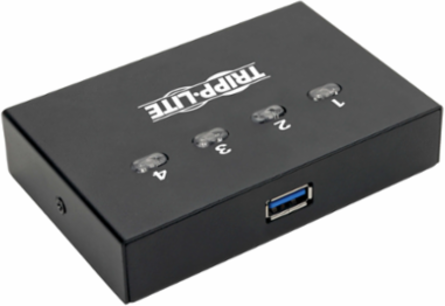 4-Port USB 3.0 Peripheral Sharing Switch, Supports Up to 5 Gbps Data Transfer