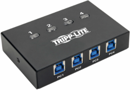 4-Port USB 3.0 Peripheral Sharing Switch, Supports Up to 5 Gbps Data Transfer