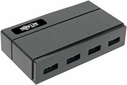 4-Port USB 3.0 SuperSpeed Hub, Supports 5 Gbps, Charging, Compact Design