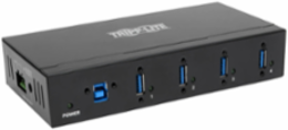 4-Port USB 3.0 SuperSpeed Hub - 20 kV ESD Immunity, Metal Housing