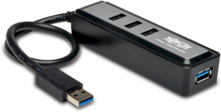 4-Port USB 3.0 SuperSpeed Hub, 5Gbps Transfer Rate, Portable Design