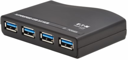 USB Hub, 4-Port Mini, USB-A, USB 3.x (5Gbps), International Plug Adapters