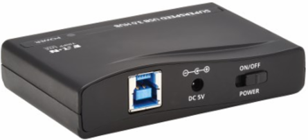USB Hub, 4-Port Mini, USB-A, USB 3.x (5Gbps), International Plug Adapters