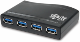 4-Port USB 3.0 SuperSpeed Hub, 5Gbps Transfer Speed, Includes External Power Supply