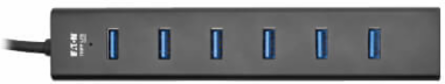 USB Hub, 7-Port, USB-A, Mini, USB 3.x (5 Gbps), International Plug Adapters, Aluminum