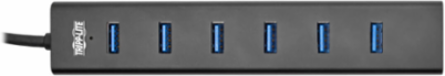 7-Port Portable USB 3.0 Hub, Aluminum, 5V/3A Power Supply