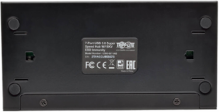 7-Port USB 3.0 SuperSpeed Hub, 20 kV ESD Immunity, Metal Housing