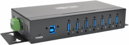 7-Port USB 3.0 SuperSpeed Hub, 20 kV ESD Immunity, Metal Housing