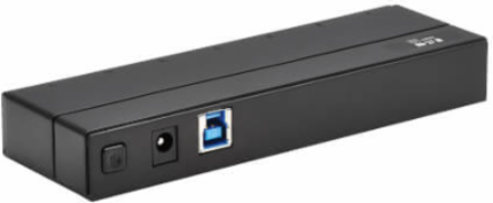 USB Hub, 7-Port, USB-A, Mini, USB 3.x (5 Gbps), International Plug Adapters