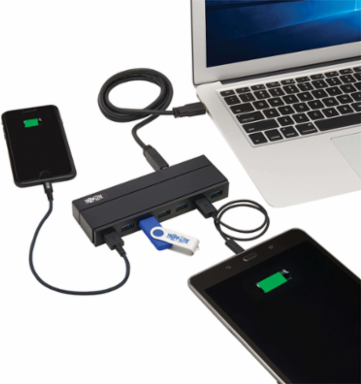 7-Port USB 3.0 Hub with BC 1.2 Charging, 5V 2.4A Output