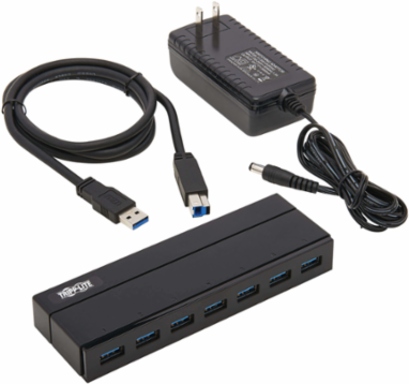 7-Port USB 3.0 Hub with BC 1.2 Charging, 5V 2.4A Output