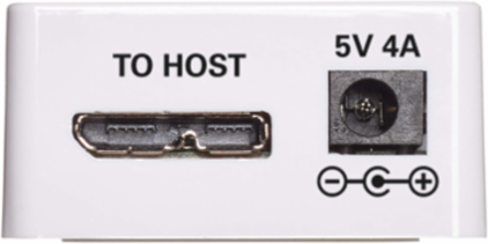 10-Port USB Hub with 2 USB 3.0 & 8 USB 2.0 Ports, 5V 4A Charging Output