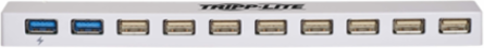 10-Port USB Hub with 2 USB 3.0 & 8 USB 2.0 Ports, 5V 4A Charging Output