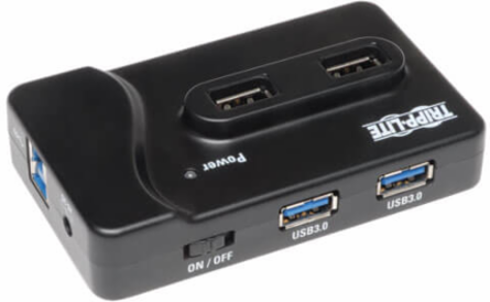 6-Port USB 3.0 Charging Hub with 2x USB 3.0, 4x USB 2.0, 1 2A Charging Port
