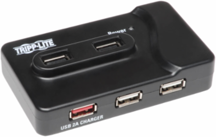6-Port USB 3.0 Charging Hub with 2x USB 3.0, 4x USB 2.0, 1 2A Charging Port