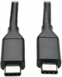 USB-C Cable 3 ft, USB 3.1 Gen 2 (10 Gbps), Power Output 3A, Black