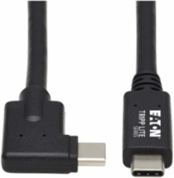 USB-C Cable (M/M), USB 3.2 Gen 2 (10 Gbps), 5A (100W), Thunderbolt 3 Compatible, Right-Angle, 1 m