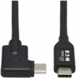 USB-C Cable (M/M), USB 3.2 Gen 1 (5 Gbps), Thunderbolt 3 Compatible, Right-Angle, 2 m