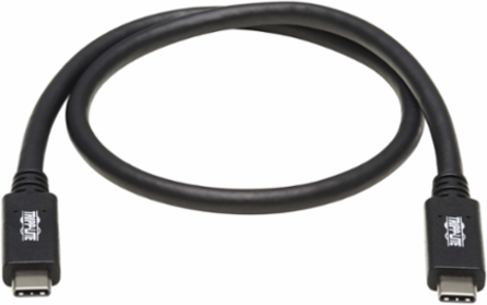USB-C Cable 20 Inch, 10 Gbps, 5A Rating, Thunderbolt 3 Compatible