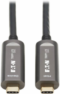 USB-C AOC Cable, USB 3.2 Gen 2 (10 Gbps), Plenum-Rated, Data Only, Backward Compatible, 49 ft