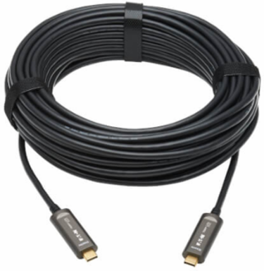 USB-C AOC Cable, 4K 60Hz, HDR, 4:4:4, Video-Only, Plenum-Rated, 49 ft