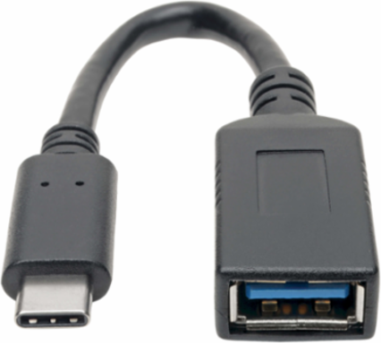 USB-C to USB-A Adapter, 6 Inch, USB 3.1 Gen 1 (5 Gbps), 3A Power Output