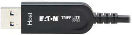USB-A to USB-C AOC Cable (M/M) - USB 3.2 Gen 2 (10Gbps) Plenum-Rated Fiber Active Optical - Data Only, Backward Compatible, Black, 15 m (49 ft.)