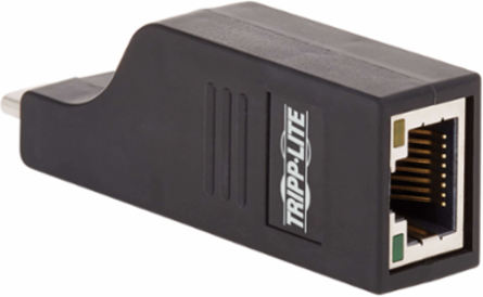 USB-C to Gigabit Ethernet Vertical Adapter, 10/100/1000 Mbps, Black