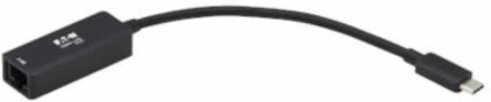 USB-C to RJ45 Gigabit Ethernet Network Adapter (M/F), USB 3.2 Gen 1, 2.5 Gbps Ethernet