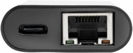 USB-C to Gigabit Network Adapter, 1Gbps, USB-C PD Charging, Black