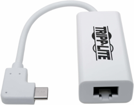 USB-C to Gigabit Network Adapter, 1Gbps, Right Angle, 6 Inch Length
