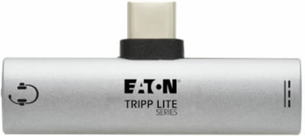 USB-C to 3.5 mm Headphone Jack Adapter, Hi-Res Stereo Audio, PD 3.0, QC 2.0 Charging, Silver