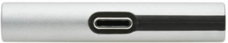 USB-C to 3.5 mm Headphone Jack Adapter, Hi-Res Stereo Audio, PD 3.0, QC 2.0 Charging, Silver