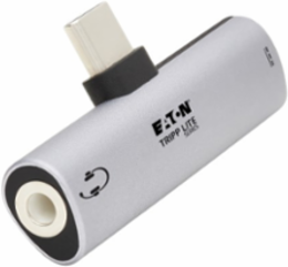 USB-C to 3.5 mm Headphone Jack Adapter, Hi-Res Stereo Audio, PD 3.0, QC 2.0 Charging, Silver