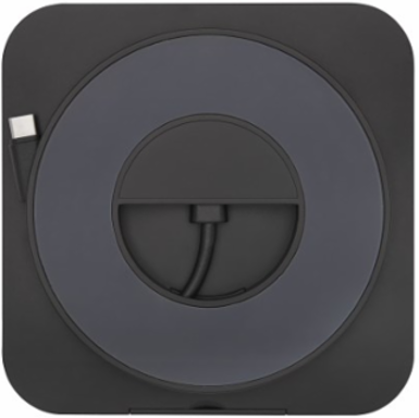 USB-C Dock with Optional Internal Hard Drive, 4K HDMI, USB 3.x (5Gbps), 100W PD Charging, Gray