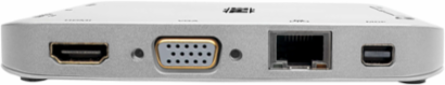 USB-C Dual Display Dock with 4K HDMI, VGA, Mini DP, 60W PD Charging