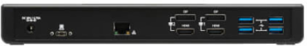 USB-C Dock, Dual Display, 5K DP, 4K HDMI, USB 3.x (5Gbps), USB-A/C Hub, GbE, 85W PD Charging