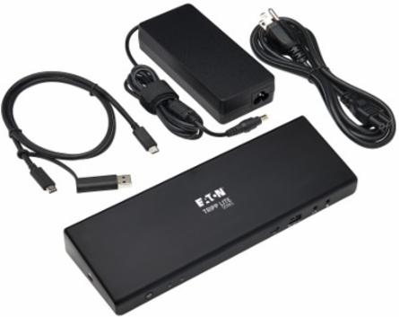 USB-C Dock, Dual Display, 5K DP, 4K HDMI, USB 3.x (5Gbps), USB-A/C Hub, GbE, 85W PD Charging