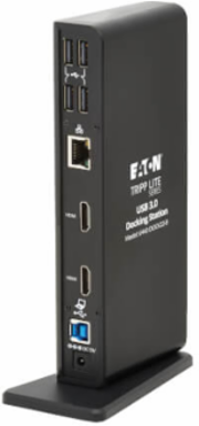 USB-A/USB-C Dual Display Docking Station, 1080p 60 Hz HDMI, USB 3.x (5Gbps), USB 2.0 Hub, GbE