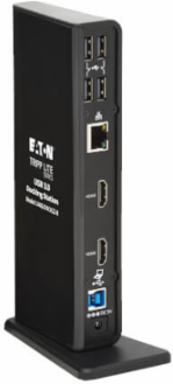 USB-A/USB-C Dual Display Docking Station, 1080p 60 Hz HDMI, USB 3.x (5Gbps), USB 2.0 Hub, GbE
