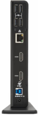 USB-A/USB-C Dual Display Docking Station, 1080p 60 Hz HDMI, USB 3.x (5Gbps), USB 2.0 Hub, GbE